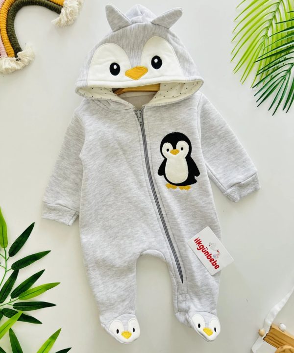 🐧 Combinaison Bébé Pingouin Douce et Chaleureuse